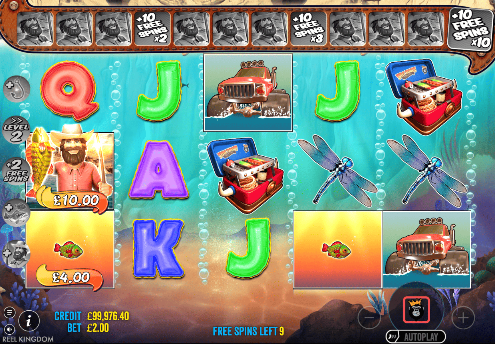 Big Bass Splash slot — makaralarda balık sembolleri ve balıkçı