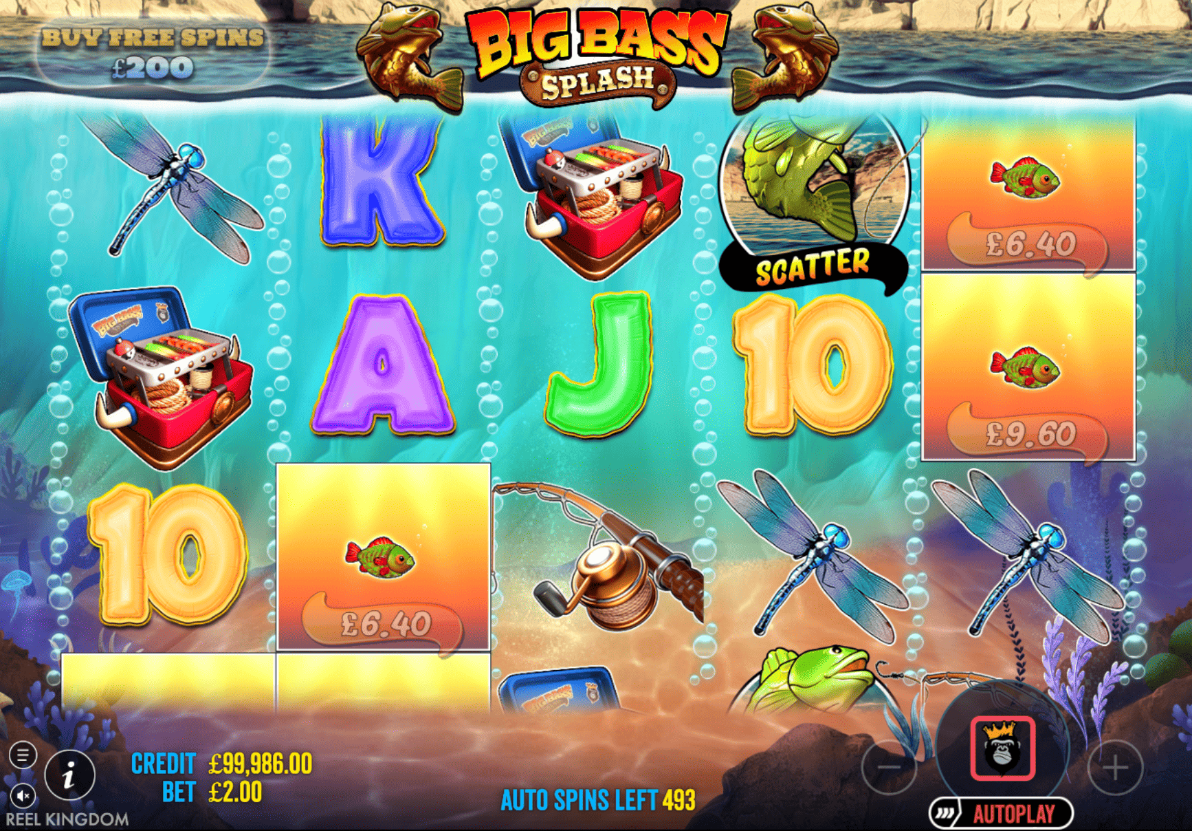 Big Bass Splash freespin — yapışkan wild'lar ve çarpanlı bonus turu